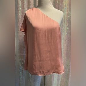 NWT Banana Republic one shoulder silky sexy shirt